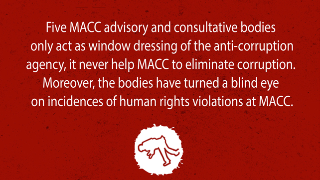 Five MACC Advisory and Consultative Bodies as Window Dressing Should be Abolished